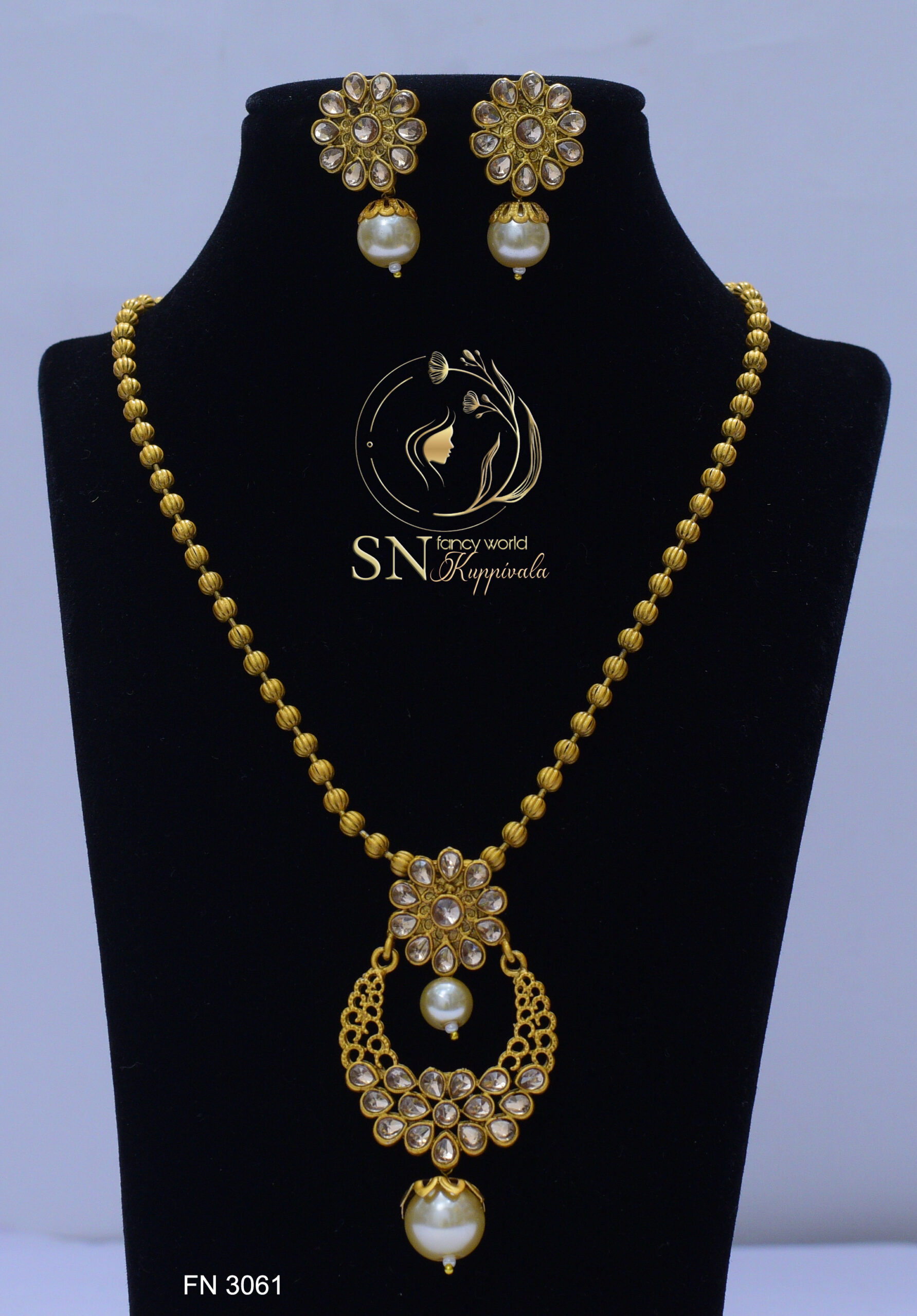 White stone clearance long chain